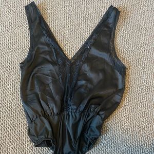 Satin & lace bodysuit